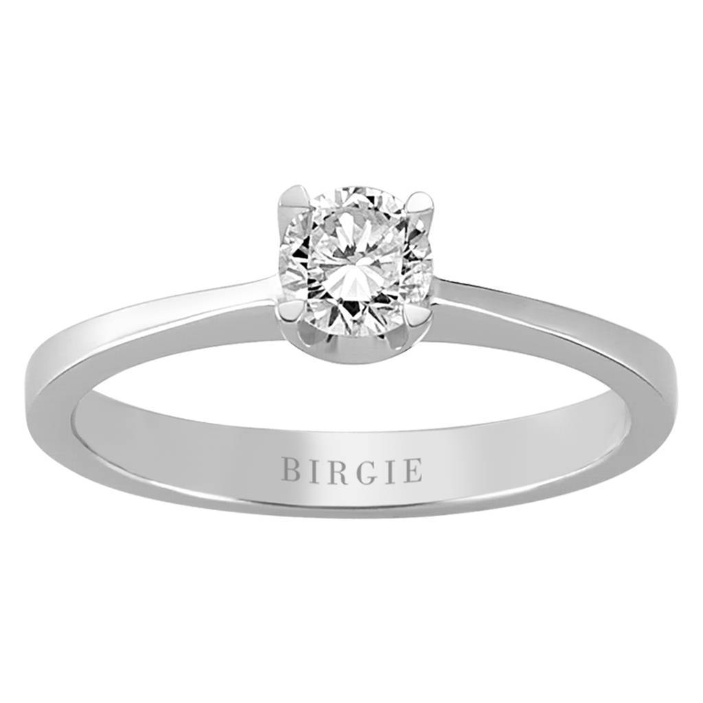 Bague solitaire diamant 0,38 carat