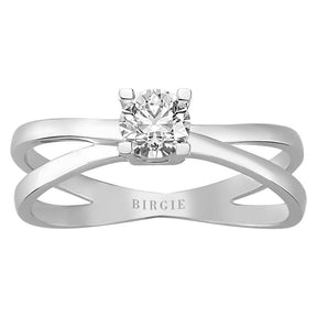 Bague solitaire diamant 0,47 carat