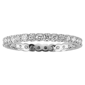 Bague de mariage d'éternité en diamant de 0,61 carat
