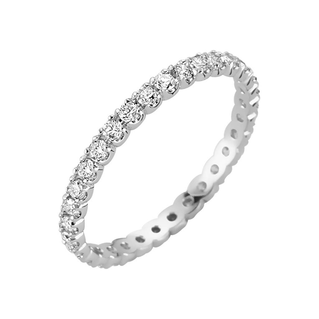 Bague de mariage d'éternité en diamant de 0,61 carat