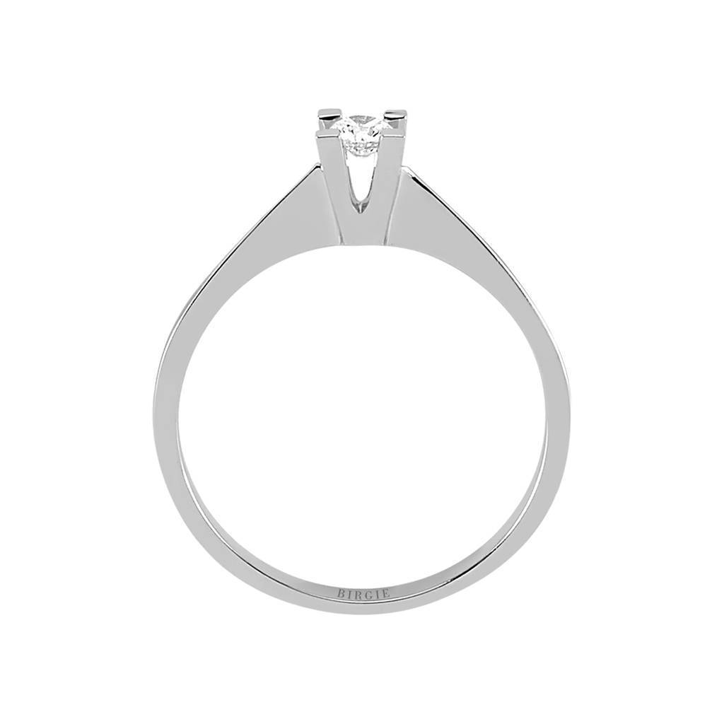 Bague solitaire diamant 0,06 carat