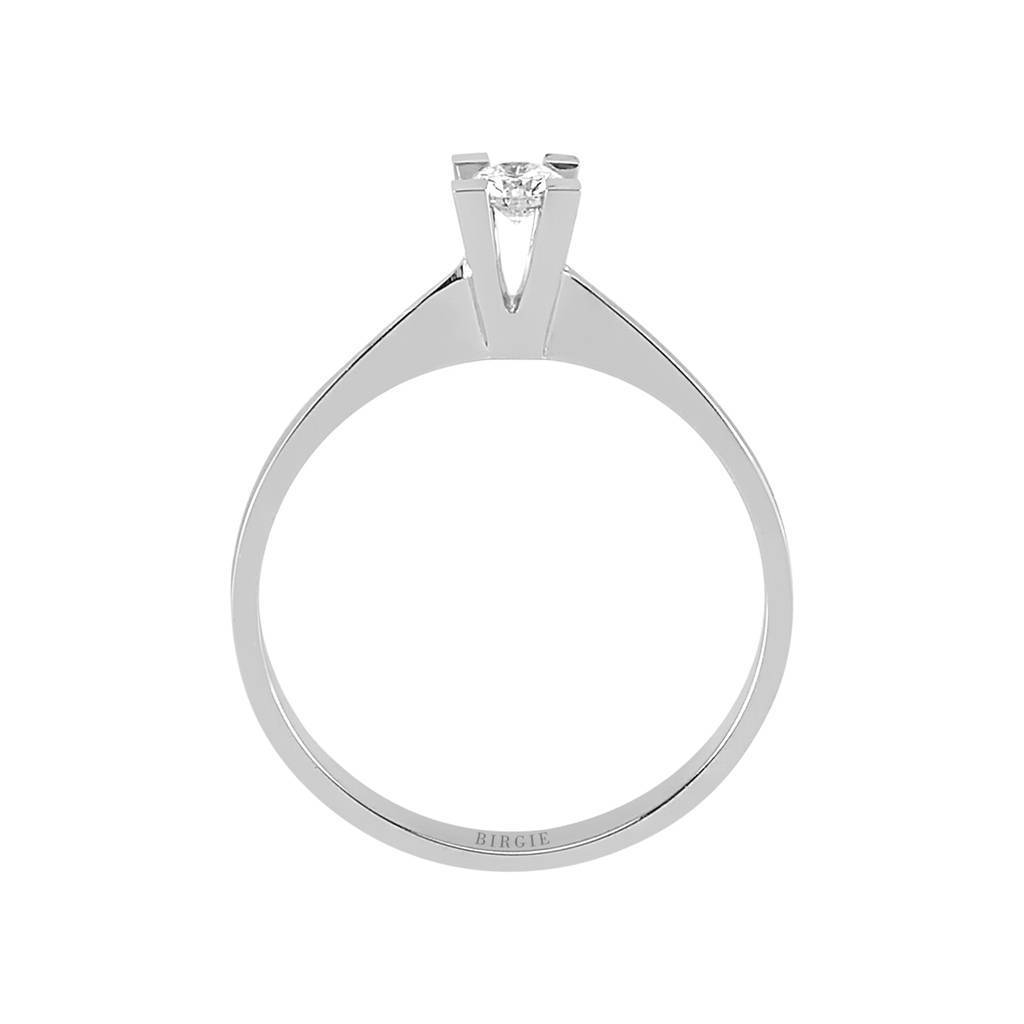 Bague solitaire diamant 0,13 carat