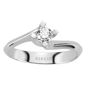 Bague solitaire diamant 0,30 carat