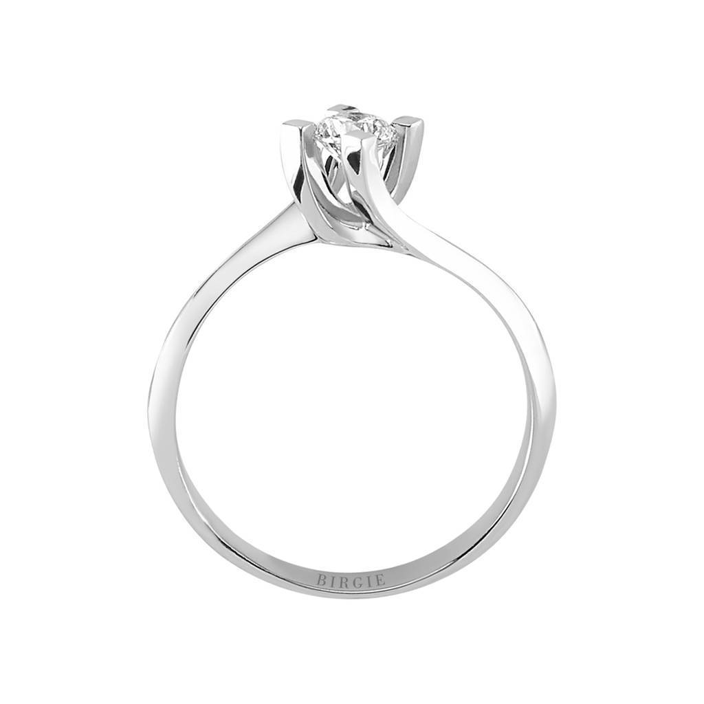 Bague solitaire diamant 0,30 carat