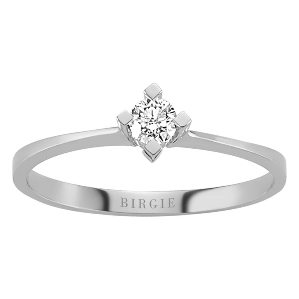 Bague solitaire diamant 0,15 carat