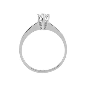 Bague solitaire diamant 0,15 carat