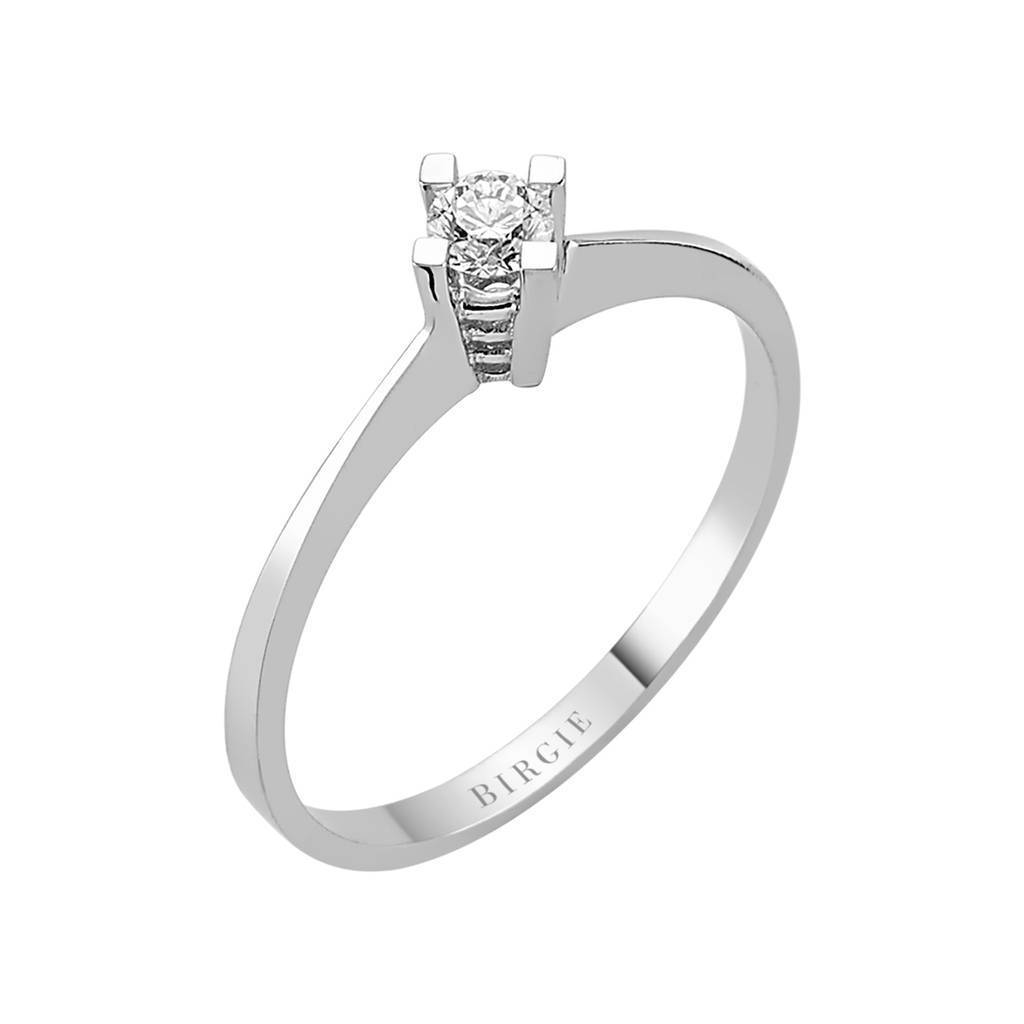 Bague solitaire diamant 0,15 carat