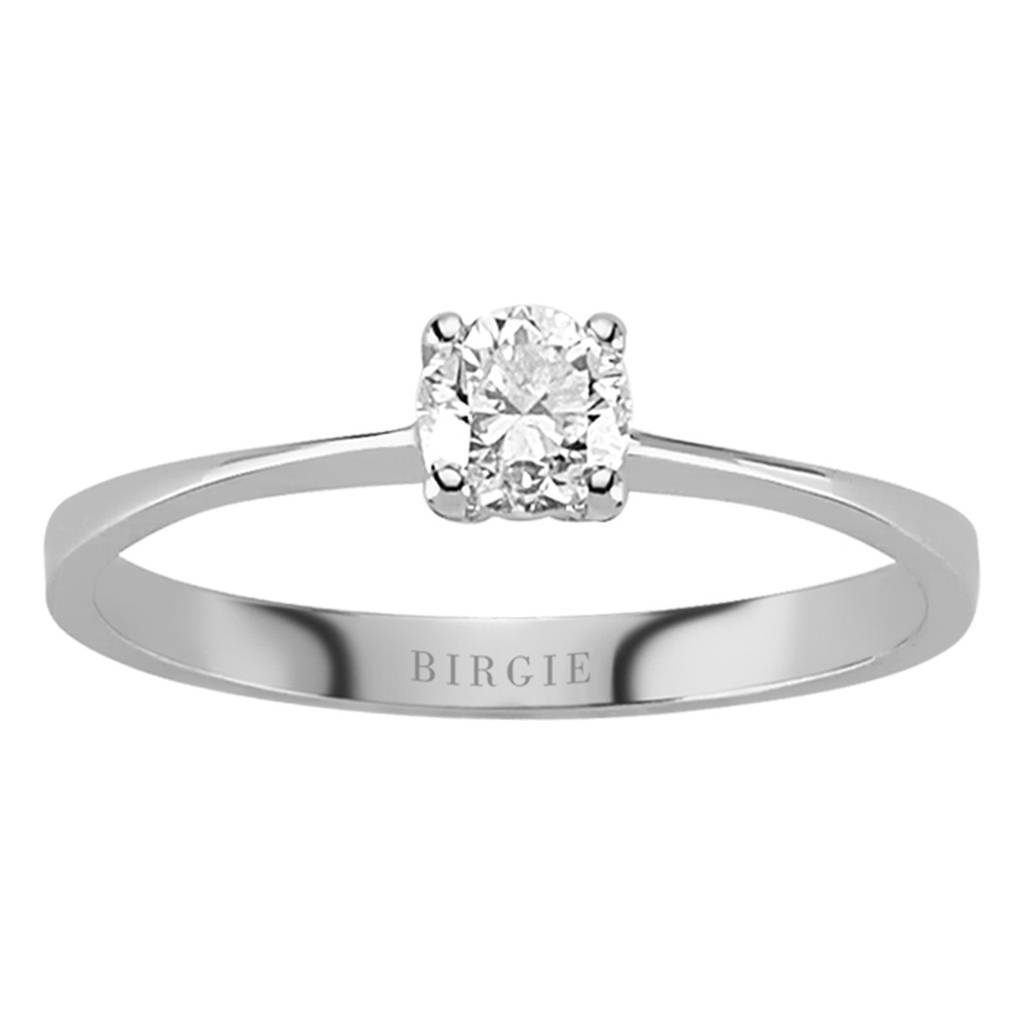Bague solitaire diamant 0,29 carat