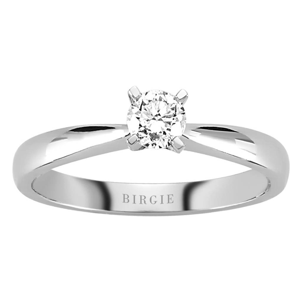 Bague solitaire diamant 0,30 carat