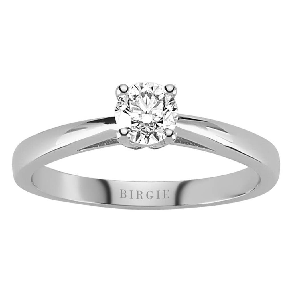 Bague solitaire diamant 0,41 carat