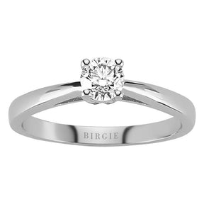 Bague solitaire diamant 0,41 carat
