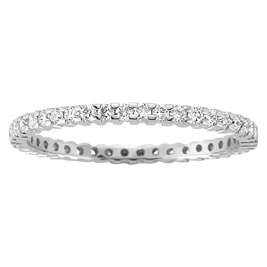 Bague de mariage d'éternité en diamant de 0,52 carat