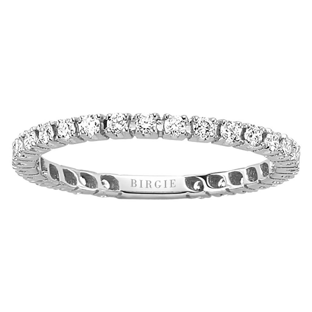Bague de mariage d'éternité en diamant de 0,43 carat
