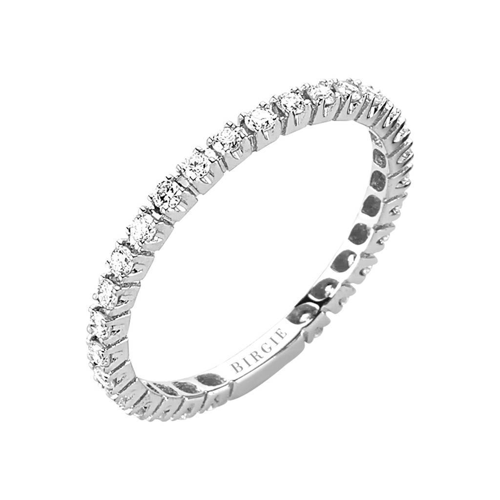 Bague de mariage d'éternité en diamant de 0,43 carat