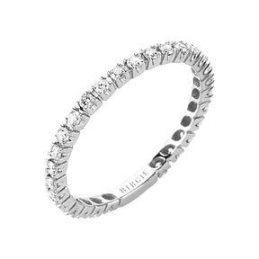 Bague de mariage d'éternité en diamant de 0,43 carat
