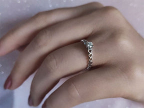 0.15 carat solitaire diamond ring