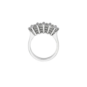 Bague de fiançailles 5 pierres diamant 0,58 carat