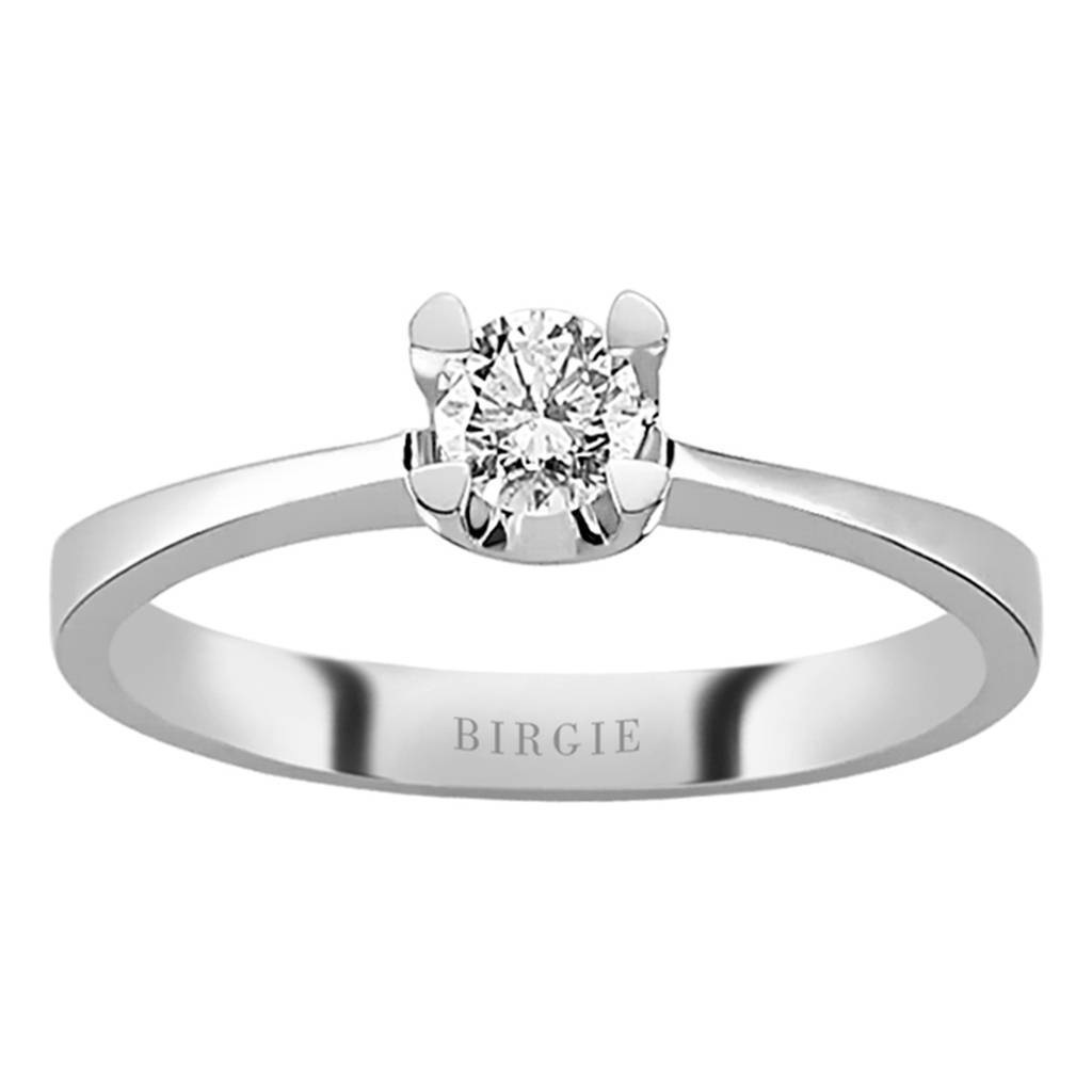 Bague solitaire diamant 0,29 carat