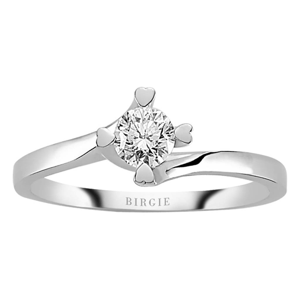 Bague solitaire diamant 0,38 carat