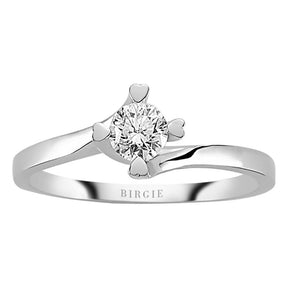 Bague solitaire diamant 0,38 carat