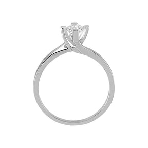 Bague solitaire diamant 0,38 carat
