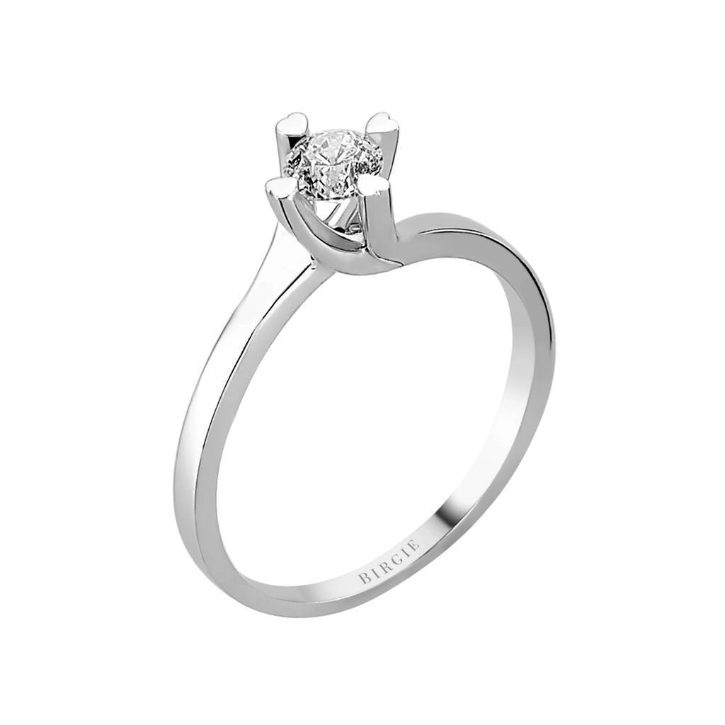 Bague solitaire diamant 0,38 carat