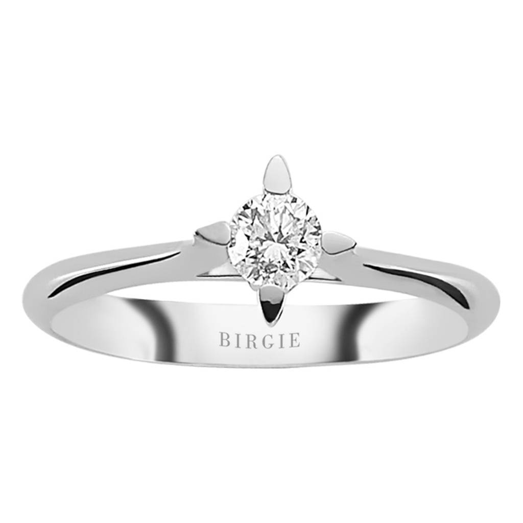 Bague solitaire diamant 0,26 carat