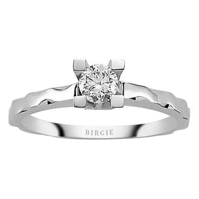 Bague solitaire diamant 0,31 carat