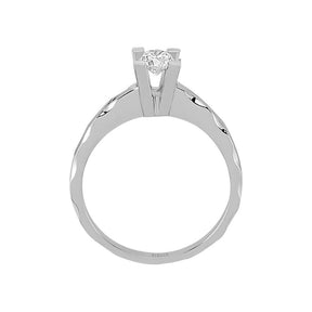 Bague solitaire diamant 0,31 carat