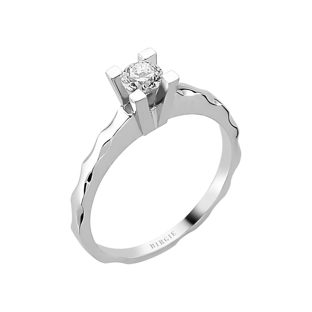 Bague solitaire diamant 0,31 carat