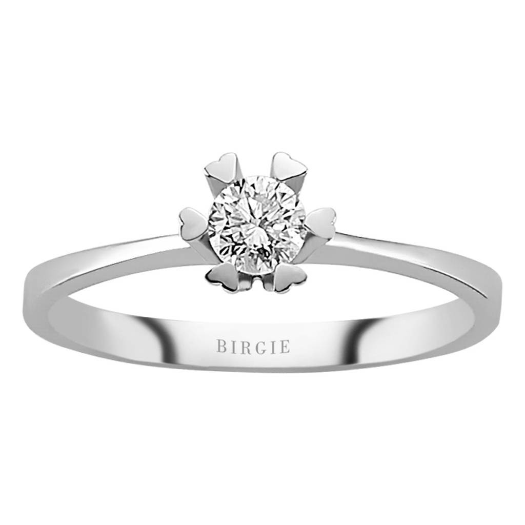 Bague solitaire diamant 0,28 carat