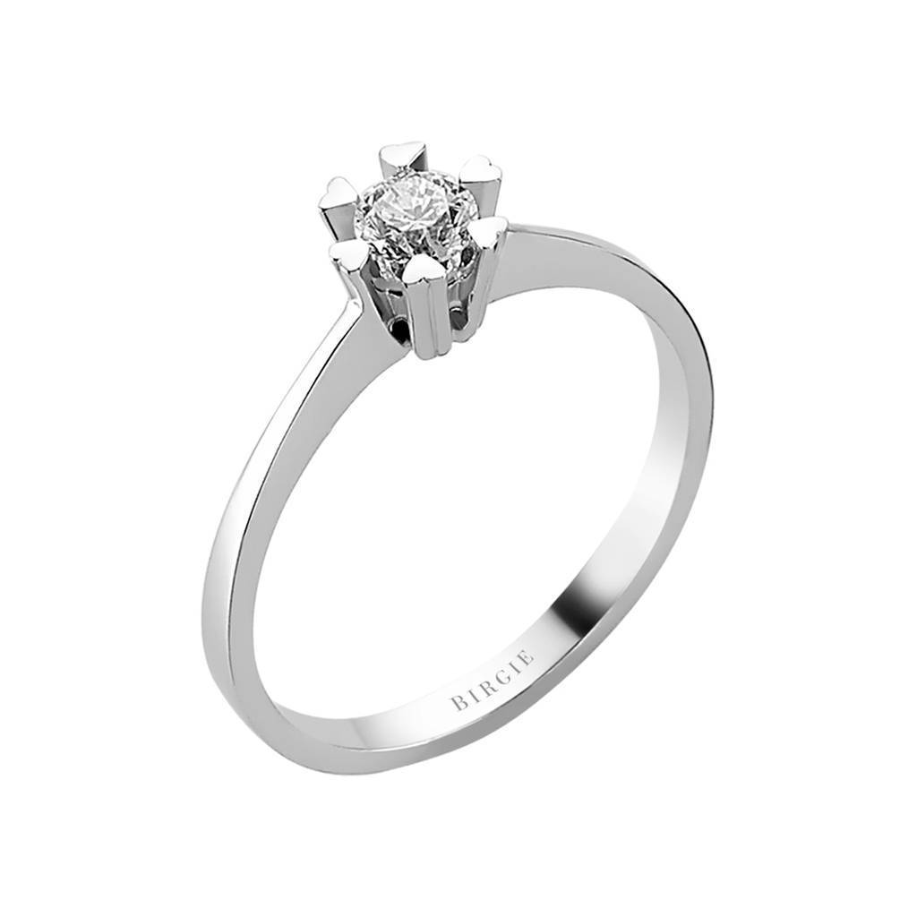 Bague solitaire diamant 0,28 carat