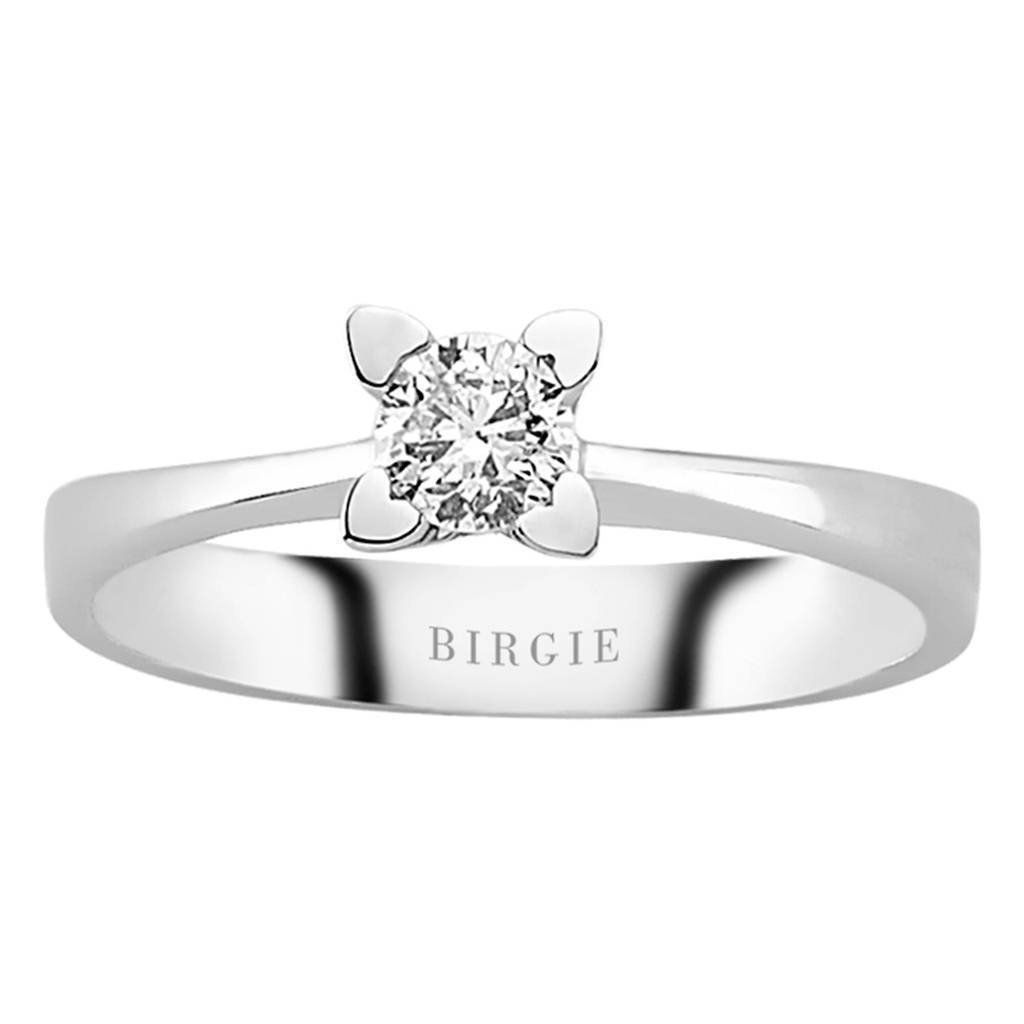 Bague solitaire diamant 0,26 carat