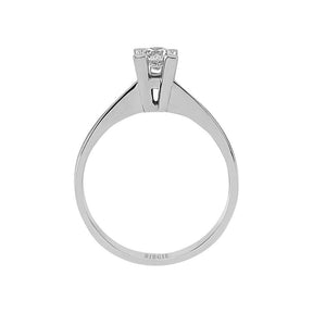 Bague solitaire diamant 0,26 carat
