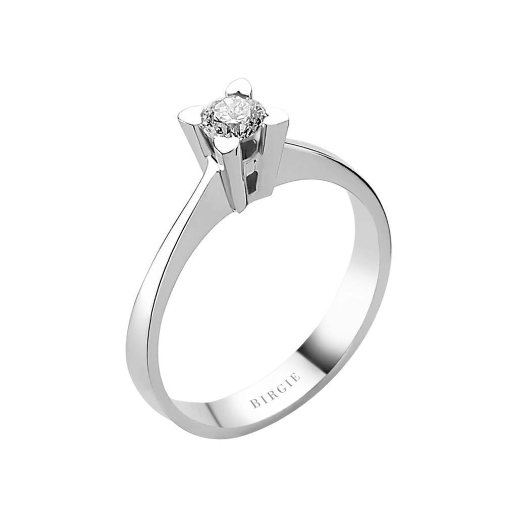 Bague solitaire diamant 0,26 carat