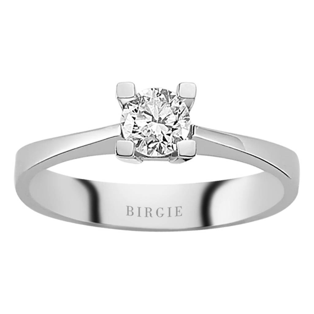 Bague solitaire diamant 0,41 carat