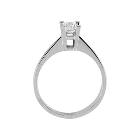 Bague solitaire diamant 0,41 carat