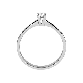 Bague solitaire diamant 0,11 carat