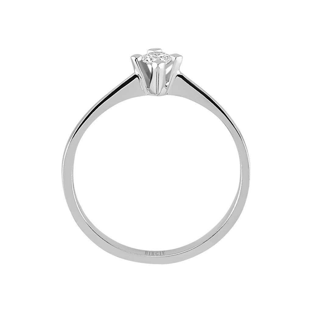 Bague solitaire diamant 0,12 carat