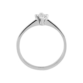 Bague solitaire diamant 0,12 carat