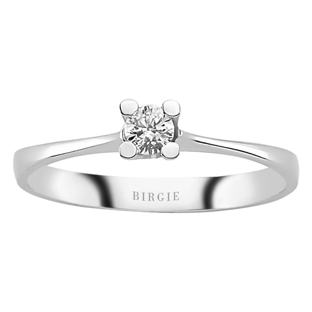 0.13 carat solitaire diamond ring