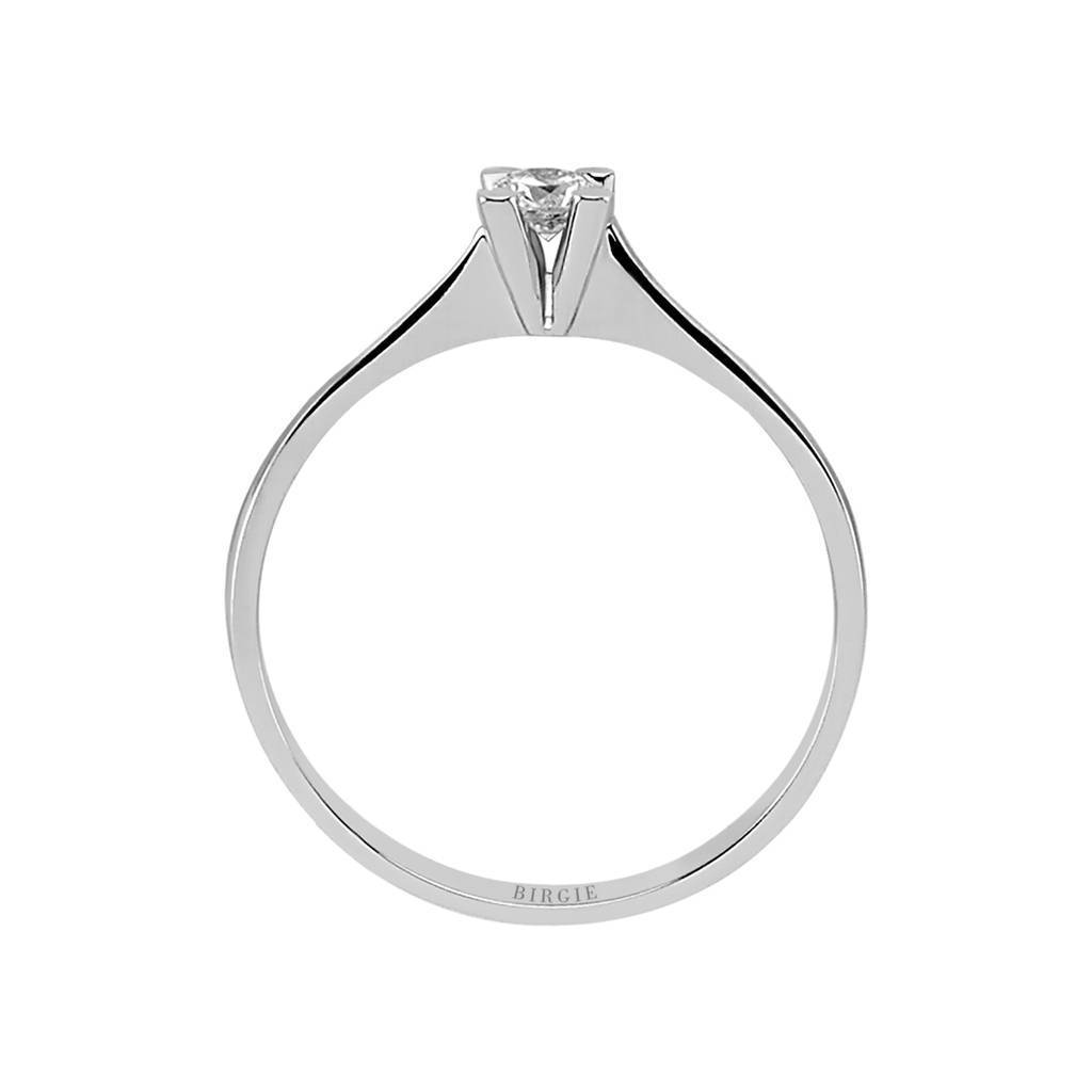 Bague solitaire diamant 0,13 carat