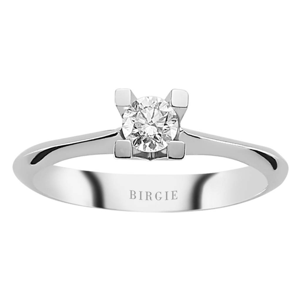 Bague solitaire diamant 0,31 carat