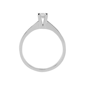 Bague solitaire diamant 0,13 carat