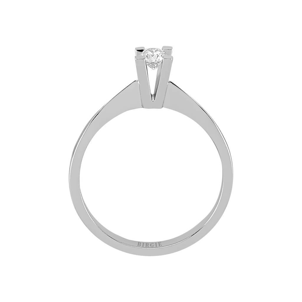Bague solitaire diamant 0,18 carat
