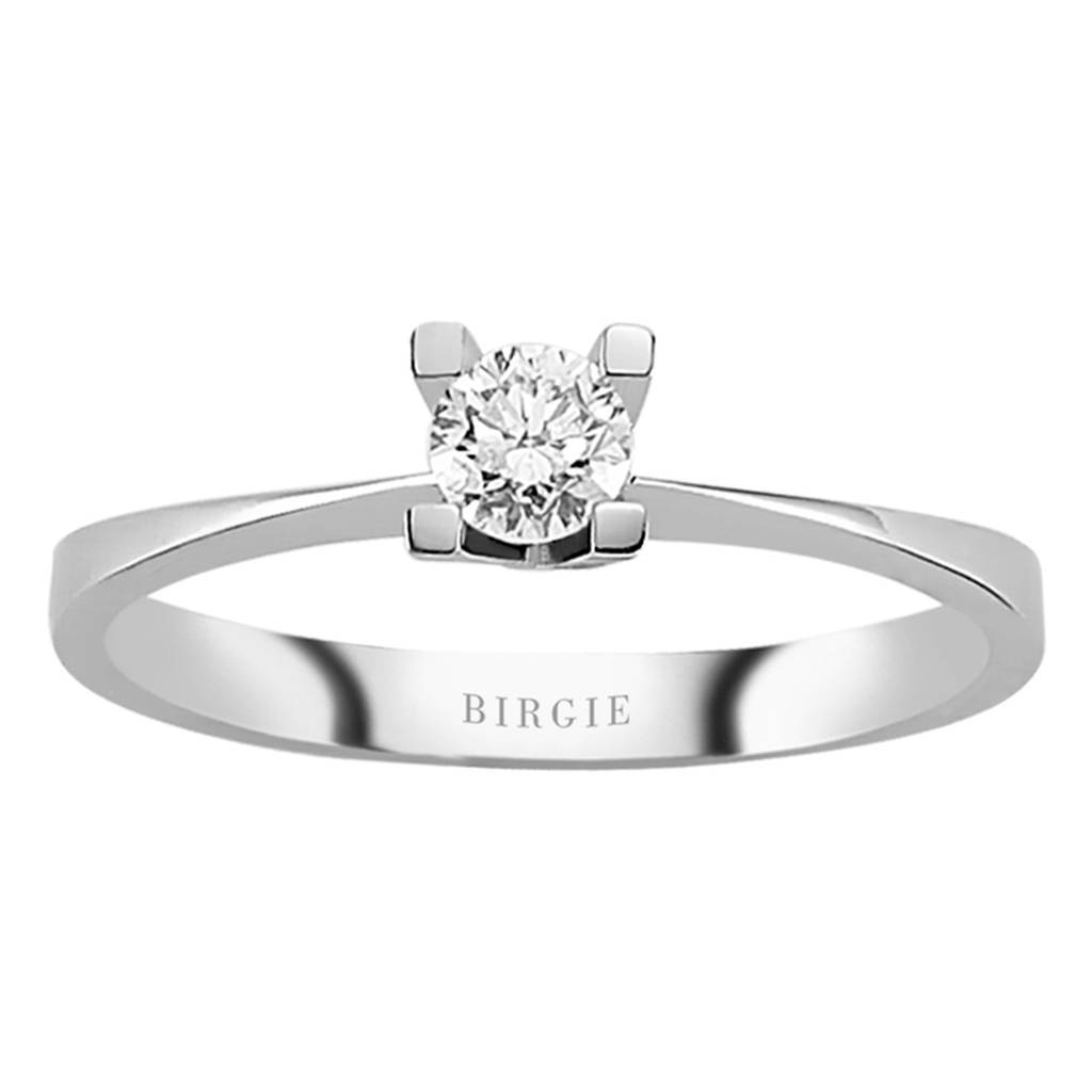 Bague solitaire diamant 0,26 carat