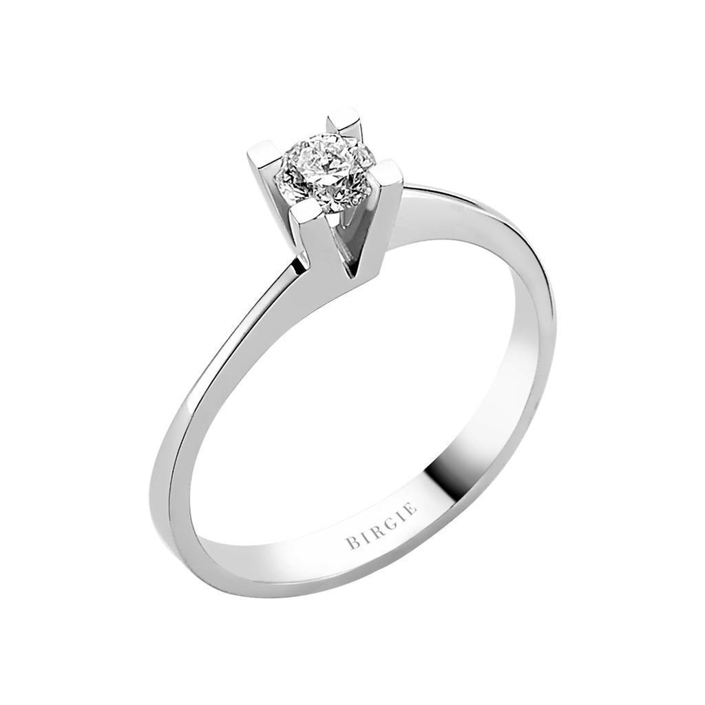 Bague solitaire diamant 0,31 carat