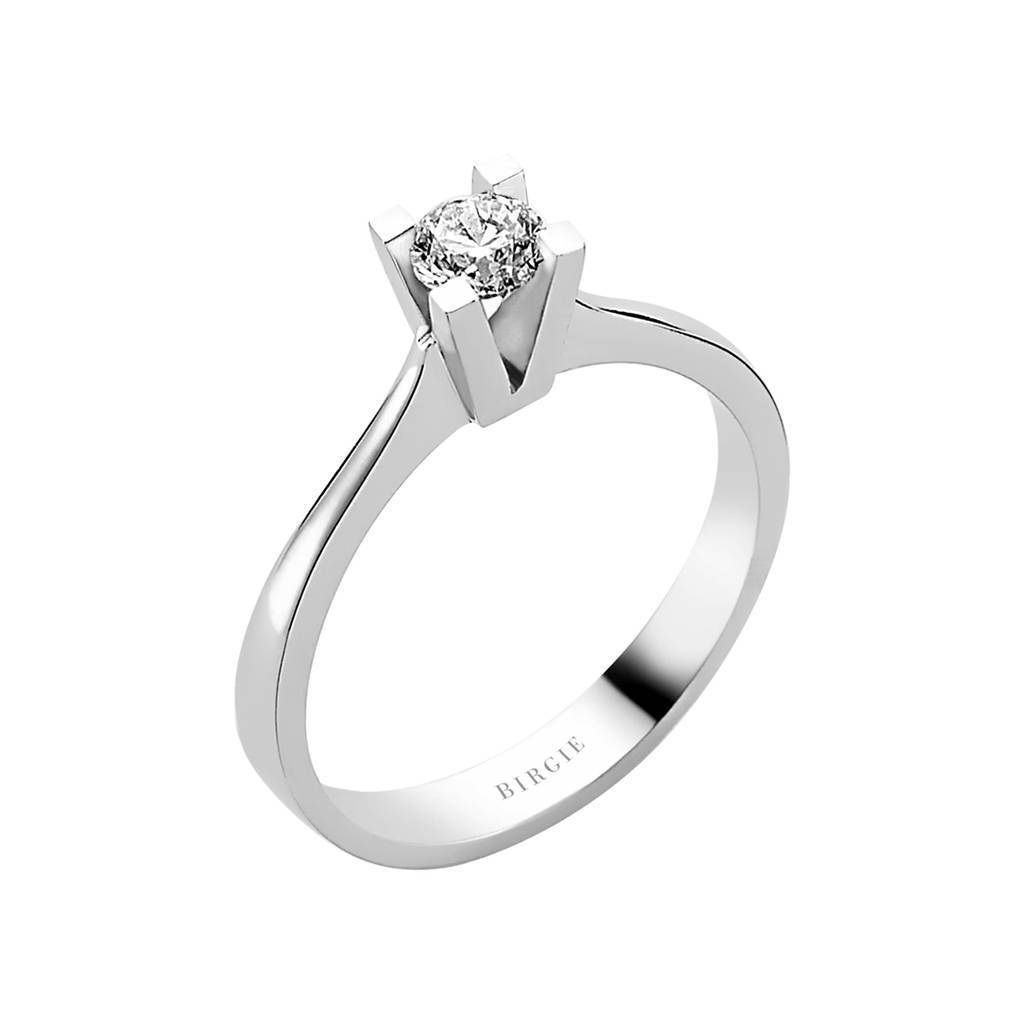 Bague solitaire diamant 0,31 carat
