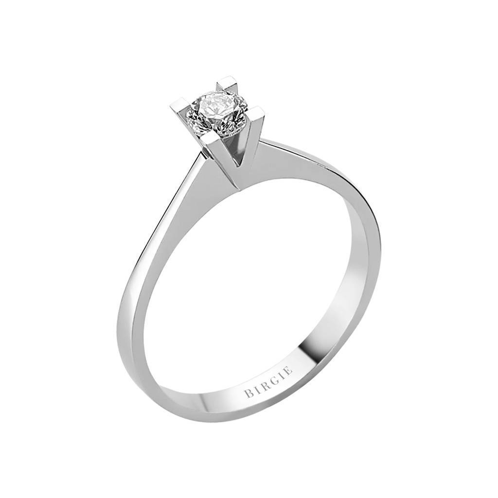 Bague solitaire diamant 0,30 carat