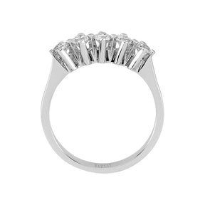 Bague de fiançailles 5 pierres diamant 0,48 carat